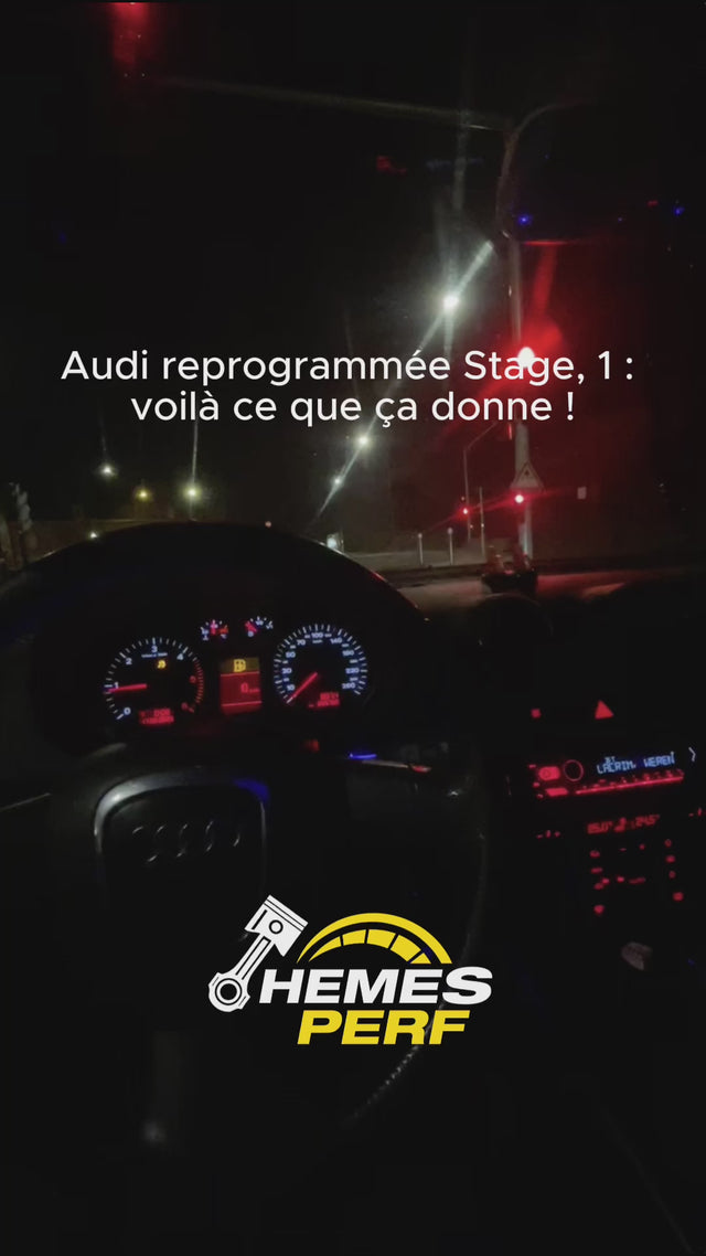 Vidéo reprogrammation moteur Stage 1 Audi